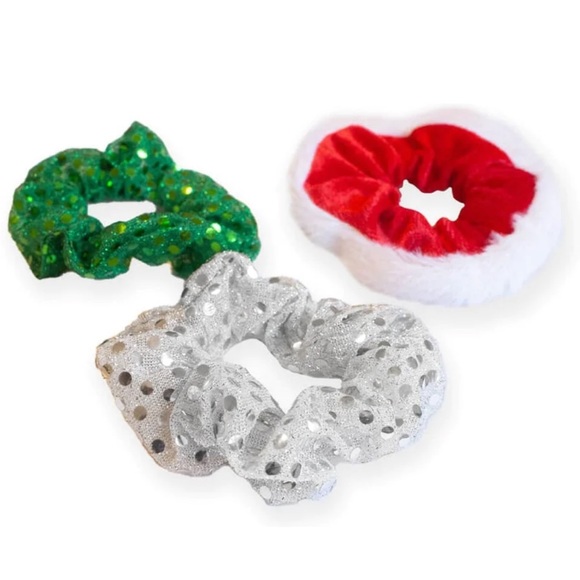 NWT Tipsy Elves 3 pack Christmas hair scrunchies - Picture 2 of 6